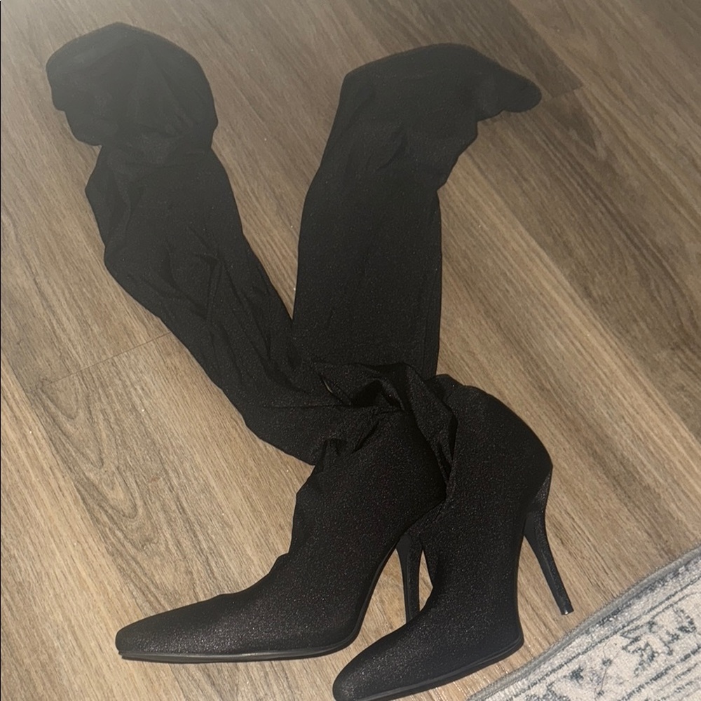 Chic Black Over the Knee Boots
